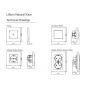 Διακόπτης Dimmer  600W A/R (alleretour)  Χωνευτός Λευκός Makel Lillium 32001011A 
