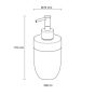 Dispenser Δοχείο Κρεμοσάπουνου ABS 375 ml Sealskin Bloom Black 361770219