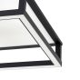 Πλαφονιέρα Οροφής Μαύρη 45x45xH15cm LED 2700-6500K 1200lm Ρυθμιζόμενη Τηλεχειριστήριο Eglo Macellara 390018