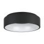 Πλαφονιέρα Οροφής Μέταλλο Μαύρο 45xH13,5cm LED 3000K 3000lm Ρυθμιζόμενη Eglo Marghera 2 390049