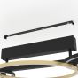 Πλαφονιέρα Οροφής L96,5xH15,5cm Μαύρο-Χρυσαφί LED 3000K 1800lm Eglo Lanacera 390086