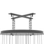 Κρεμαστό Φωτιστικό Μαύρη Ροζέτα 58xH110cm LED 3000K 500lm Eglo Sardenara 390209
