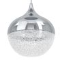 Κρεμαστό Φωτιστικό D58xH200cm LED 10x3,1w 3000K 460lm Χρώμιο-Λευκό Eglo Mioglia 39527