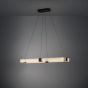 Κρεμαστό Φωτιστικό Μαύρο-Διάφανο L100xH150cm LED 3000K 1200lm Eglo Mogetonello 39909