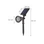 Προβολάκι Ηλιακό Καρφωτό IP65 LED 2W RGB Solar Spike Black it-Lighting Amistad 80204910S