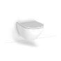 Λεκάνη Κρεμαστή 56 εκ.Rimless Λευκό Ματ Κάλυμμα Slim Soft Close Αποσπώμενο Bianco Ceramica Remo RM11500SC-301 