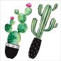 Watercolour Cactus αυτοκόλλητα τοίχου βινυλίου Ango 54114