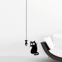 Cat & Fish αυτοκόλλητα τοίχου βινυλίου S Ango 59159