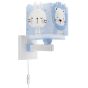 Baby Jungle Blue απλίκα τοίχου διπλού τοιχώματος Ango 63119 T