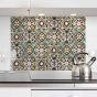 Green Tiles L πλάτη προστασίας τοίχου εστιών κουζίνας (67210) Ango