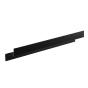 Ράφι Μεσαίας Πρόσοψης W700xD93xH100mm Stainless Steel Black Matt Verdi Strantza 7233005