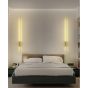 Απλίκα Επιτοίχια 60x5x5cm Led 6w 3CCT 3000-4000-6500K Χρυσαφί Αλουμίνιο Homelighting Alma 77-50466