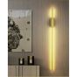 Απλίκα Επιτοίχια 60x5x5cm Led 6w 3CCT 3000-4000-6500K Χρυσαφί Αλουμίνιο Homelighting Alma 77-50466