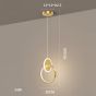 Φωτιστικό Κρεμαστό 20xH100cm Αλουμίνιο Χρυσό Led 15w 3CCT 3000-4000-6500Κ Homelighting Bria Gold 77-50492