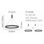 SE LED 80 AMAYA PENDANT GOLD MAT HOMELIGHTING 77-8148