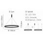 SE LED 100 AMAYA PENDANT GOLD MAT HOMELIGHTING 77-8149