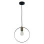 KQ 9016-1P HOOP PENDANT BLACK & BRUSHED BRASS HOMELIGHTING 77-8174