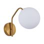 SE21-GM-25 FLAKE GOLD MATT WALL LAMP OPAL GLASS Β1 HOMELIGHTING 77-8288