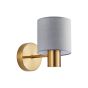 SE21-GM-16-SH2 GOLD MATT WALL LAMP GREY SHADE+ HOMELIGHTING 77-8305