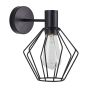 SE21-BL-16-GR1 ADEPT BLACK WALL LAMP BLACK METAL GRID+ HOMELIGHTING 77-8314