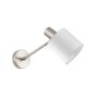 SE21-NM-22-SH1 ADEPT WALL LAMP Nickel Matt Wall lamp White Shade+ HOMELIGHTING 77-8328