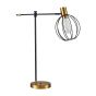 SE21-GM-36-GR2 ADEPT TABLE LAMP Gold Matt and Black Metal Table Lamp Black Metal Grid+ HOMELIGHTING 77-8340