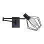 SE21-BL-52-GR1 ADEPT WALL LAMP Black Wall Lamp with Switcher and Black Metal Grid+ HOMELIGHTING 77-8381
