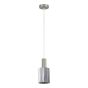 SE21-NM-4-GL1 ADEPT TUBE Nickel Matt Pendant Smoked Glass+ HOMELIGHTING 77-8392