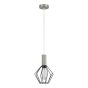 SE21-NM-4-GR1 ADEPT TUBE Nickel Matt Pendant Black Metal Grid+ HOMELIGHTING 77-8435