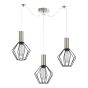 SE21-NM-4-NM3-GR1 ADEPT TUBE Nickel Matt Pendant Black Metal Grid+ HOMELIGHTING 77-8437