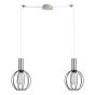 SE21-NM-4-NM2-GR2 ADEPT TUBE Nickel Matt Pendant Black Metal Grid+ HOMELIGHTING 77-8445