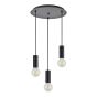 SE21-BL-4-3BL ADEPT TUBE Black Pendant+ HOMELIGHTING 77-8480