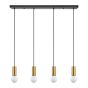 SE21-GM-4-4BL ADEPT TUBE Gold Matt Pendant+ HOMELIGHTING 77-8573