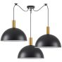 SE21-GM-4-BL3-MS40 ADEPT TUBE Gold Matt Pendant Black Metal Shade+ HOMELIGHTING 77-8590