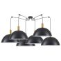 SE21-GM-4-BL6-MS50 ADEPT TUBE Gold Matt Pendant Black Metal Shade+ HOMELIGHTING 77-8593