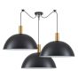 SE21-GM-4-BL3-MS50 ADEPT TUBE Gold Matt Pendant Black Metal Shade+ HOMELIGHTING 77-8594