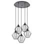 SE21-BL-B10-5BL-GR1 ADEPT PENDANT Black Metal Grid Pendant+ HOMELIGHTING 77-8751