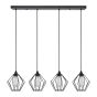 SE21-BL-B10-4BL-GR1 ADEPT PENDANT Black Metal Grid Pendant+ HOMELIGHTING 77-8752