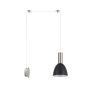 SE21-NM-4-NM1W-MS2 ADEPT TUBE Nickel Matt Wall Lamp Black Metal Shade+ HOMELIGHTING 77-8802