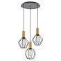 SE21-GM-4-3BL-GR12 ADEPT FLEX Gold Matt Pendant Black Metal Grid+ HOMELIGHTING 77-8935