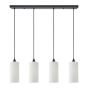 SE21-BL-4-4BL-GL3 ADEPT TUBE  Pendant White Glass+ HOMELIGHTING 77-9003