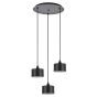 SE21-BL-B10-3BL-MS1 ADEPT PENDANT Black Metal Shade + HOMELIGHTING 77-9039