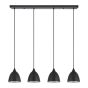 SE21-BL-B10-4BL-MS2 ADEPT PENDANT Black Metal Shade + HOMELIGHTING 77-9048