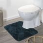 Πατάκι Λεκάνης Μπάνιου 55x60cm Polyester Sealskin Angora Dark Green 800123
