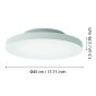Φωτιστικό Οροφής D45cm LED Panel 2700-6500K 2490lm RGBW Εφαρμογή-Τηλεχειριστήριο Eglo Turcona 900055