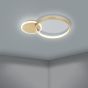 Πλαφονιέρα Οροφής Χρυσαφί 40,5cm LED 3000-6500Κ 2100lm Μνήμη,Tηλεχειριστήριο, Νυχτός Eglo Gafares 900423