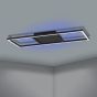 Πλαφονιέρα Οροφής 64x4,5cm Μεταλλική Μαύρη LED 3000-6500Κ 2600lm Ρυθμιζόμενη Τηλεχειριστήριο Eglo Calagrano-Z 900566