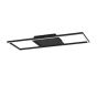 Πλαφονιέρα Οροφής 64x4,5cm Μεταλλική Μαύρη LED 3000-6500Κ 2600lm Ρυθμιζόμενη Τηλεχειριστήριο Eglo Calagrano-Z 900566