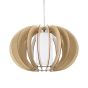 Κρεμαστό Φωτιστικό D40xH130cm 1xE27 Ξύλο-Γυαλί Eglo Stellato E27 σε Καφέ Χρώμα 95598