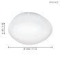 Πλαφονιέρα Οροφής Λευκή 45xH8,5cm LED RGBW 2700-6500K 2800lm Εφαρμογή-Τηλεχειριστήριο Eglo Sileras 97577